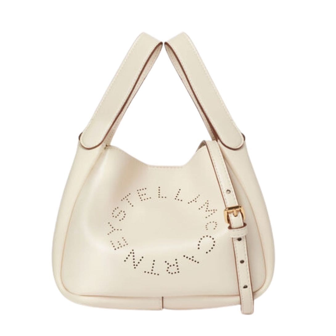 STELLA MCCARTNEY LOGO DOUBLE TOP HANDLE CROSSBODY BAG