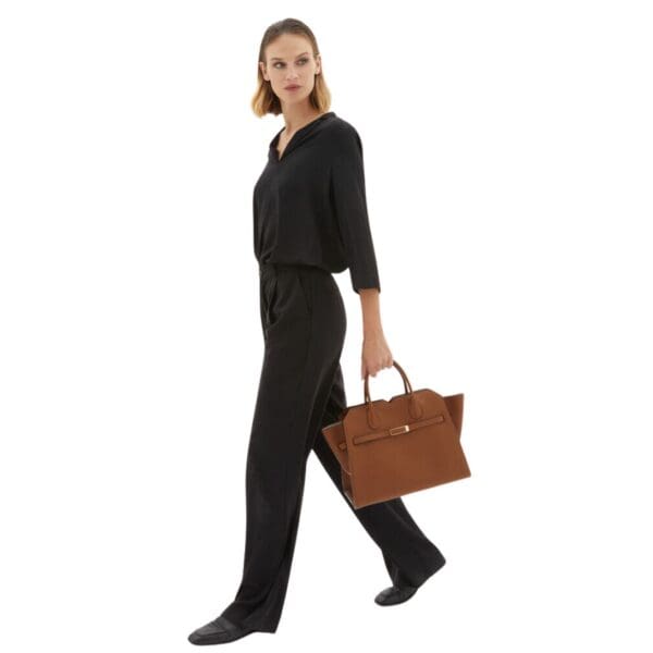 VALEXTRA MILANO TWO HANDLES MEDIUM BAG