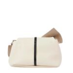 CHLOE LACEY SMALL CROSSBODY BAG WITH CHAIN MISTY IVORY