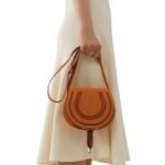CHLOE MARCIE SMALL SADDLE BAG HENNA ORANGE