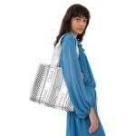 CHLOE MEDIUM WOODY TOTE BAG SILVER