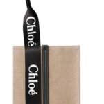 CHLOE LARGE WOODY TOTE BAG BLACK & BLUE