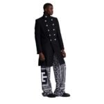 BALMAIN MID LENGTH MILITARY STYLE COAT