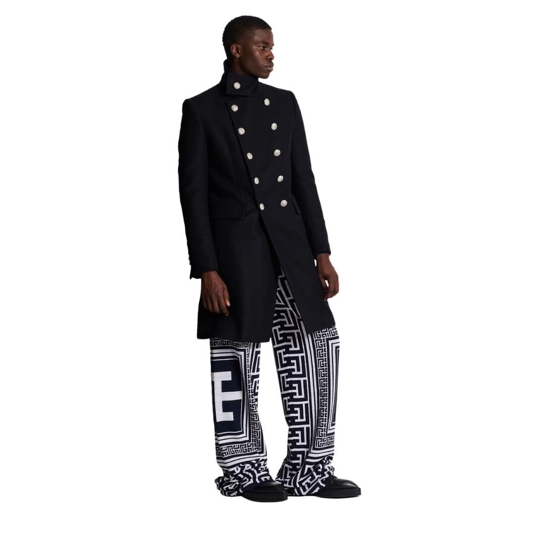 BALMAIN MID LENGTH MILITARY STYLE COAT