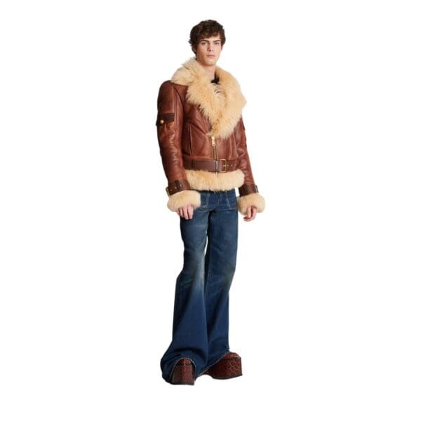 BLAMAIN SHEEPSKIN AVIATOR JACKET
