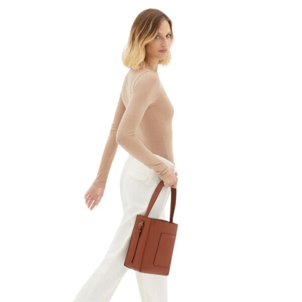 VALEXTRA SOFT BUCKET MINI BAG