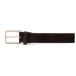 SANTONI MEN’S BROWN SUEDE ADJUSTABLE BELT