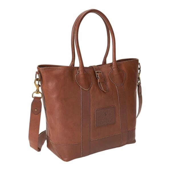 RALPH LAUREN HERITAGE TUMBLED LEATHER TOTE