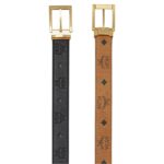 MCM AREN REVERSIBLE BELT 1.3” IN EMBOSSED MONOGRAM LEATHER BLACK