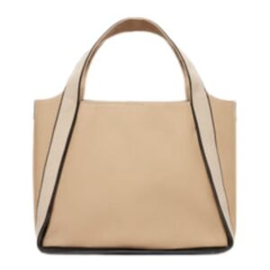 STELLA MCCARTNEY LOGO BANANATEX CANVAS CROSSBODY BAG