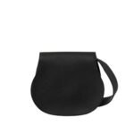 CHLOE MARCIE SADDLE BAG IN GRAINED LEATHER BLACK