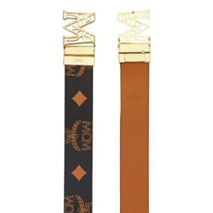 MCM CLAUS LAUREL M REVERSIBLE BELT 1.75” IN MAXI VISETOS BLACK