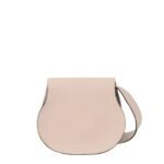 CHLOE MARCIE SADDLE BAG IN GRAINED LEATHER CEMENT PINK