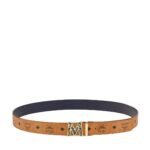MCM CLAUS EPOXY LAUREL M REVERSIBLE BELT 1.5” IN VISETOS COGNAC