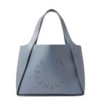 STELLA MCCARTNEY LOGO GRAINY ALTER MAT TOTE BAG