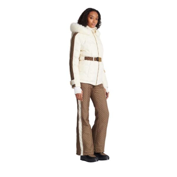 BALMAIN PB DOWN JACKET WITH BELT