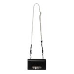 ALEXANDER MCQUEEN MANS THE KNUCKLE SATCHEL IN BLACK