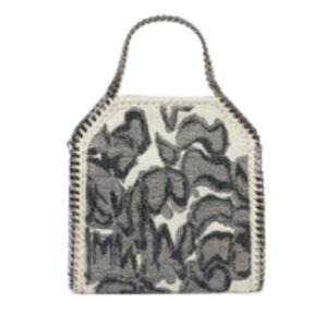 STELLA MCCARTNEY FALABELLA MOTH PRINT TINY TOTE BAG