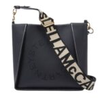 STELLA MCCARTNEY LOGO GRAINY ALTER MAT SHOULDER BAG