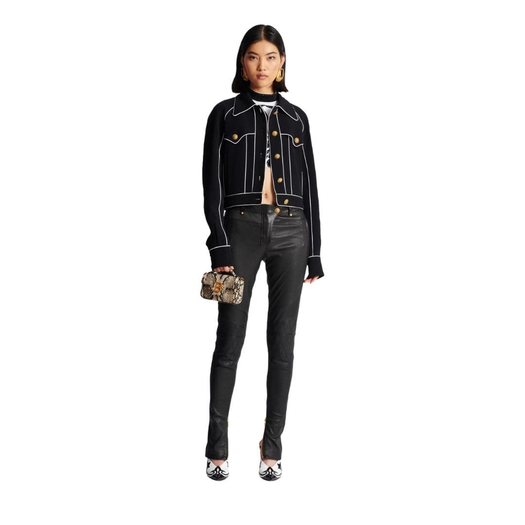 BALMAIN WESTEM CREPE JACKET