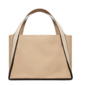 STELLA MCCARTNEY LOGO BANANATE CANVAS TOTE BAG