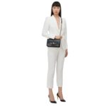 ALEXANDER MCQUEEN WOMANS JEWELLED SATCHEL IN BLACKSILVER