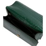 ALEXANDER MCQUEEN WOMANS JEWELLED SATCHEL IN EMERALD