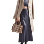 PRADA LONG NAPPA LEATHER SKIRT