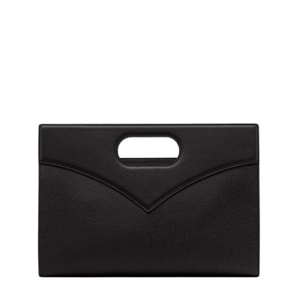 MCM DIAMOND TOTE IN EMBOSSED LEATHER BLACK