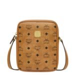 MCM KLASSIK CROSSBODY IN VISETOS COGNAC