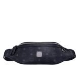 MCM FURSTEN BELT BAG IN VISETOS BLACK