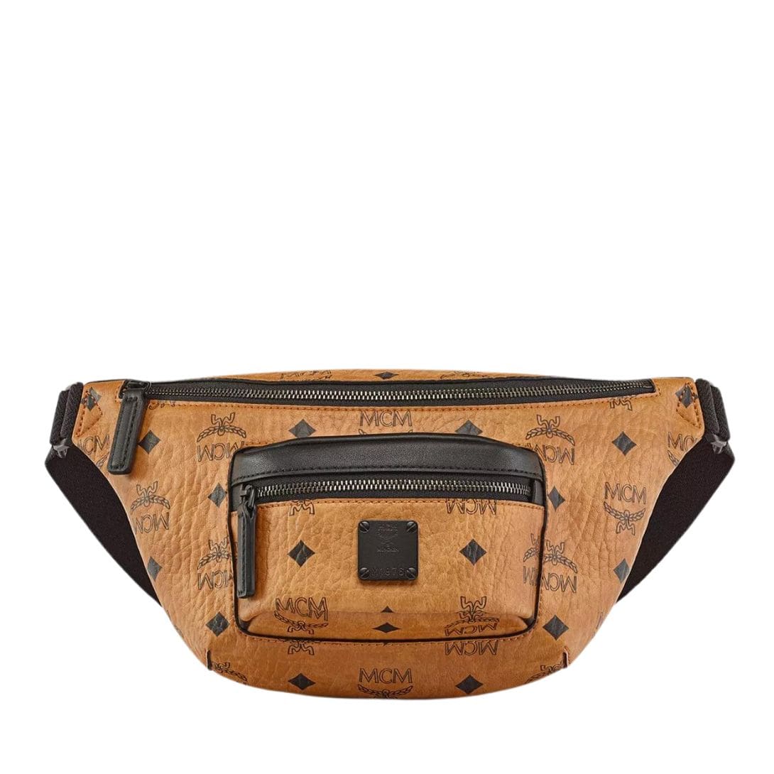 MCM FURSTEN BELT BAG IN VISETOS COGNAC