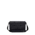 MCM SMALL KLASSIK MESSENGER IN MAXI MONOGRAM LEATHER BLACK