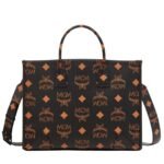 MCM MÜNCHEN TOTE IN MAXI VISETOS BLACK