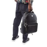 MCM MEDIUM STARK BACKPACK IN VISETOS BLACK