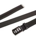 DSQUARED2 BE ICON PLAQUE BELT