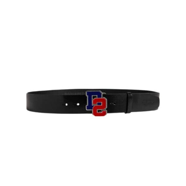 DSQUARED2 D2 COLLEGE PLAQUE BELT