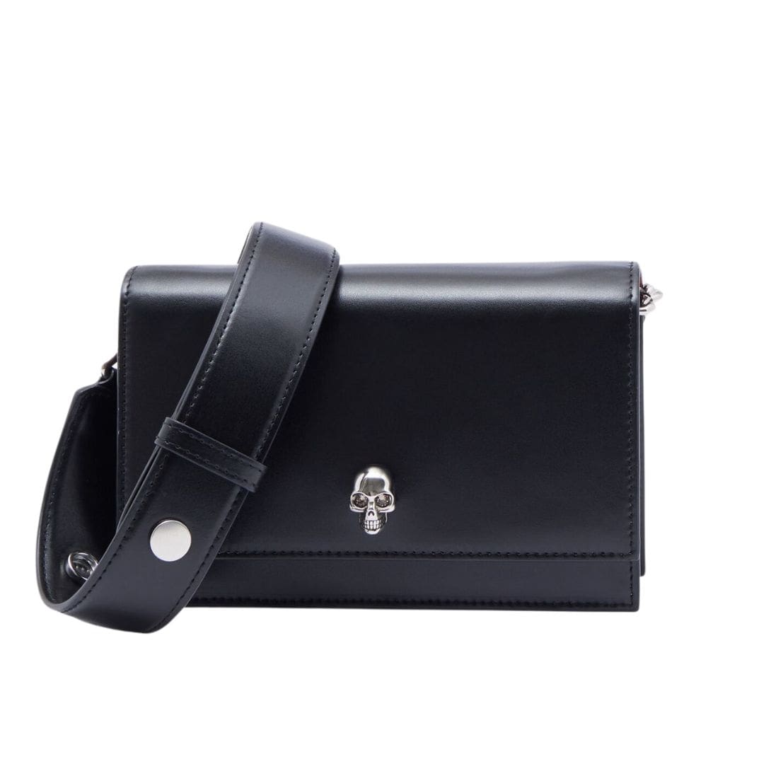 ALEXANDER MCQUEEN WOMANS SMALL SKULL IN BLACK