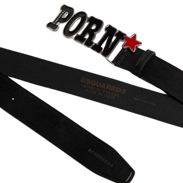 DSQUARED2 ROCCO PLAQUE BELT