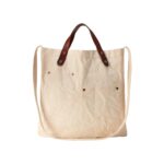 RALPH LAUREN LOGO CANVAS MARKET TOTE