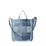 RALPH LAUREN PATCHWORK DENIM SHOPPER TOTE