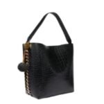 STELLA MCCARTNEY FRAYME CROC-EFFECT EMBOSSED TOTE BAG