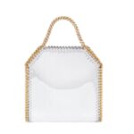 STELLA MCCARTNEY FALABELLA MIRRORED CHROME-FINISH TOTE BAG