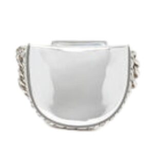 STELLA MCCARTNEY FRAYME MIRRORED SMALL SHOULDER BAG