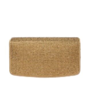 STELLA MCCARTNEY S-WAVE SEQUINNED WALLET ON STRAP