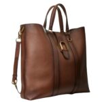 RALPH LAUREN WELINGTON BURNISHAD CALFSKIN TOTE