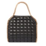 STELLA MCCARTNEY FALABELLA SQUARE QUILTED MINI TOTE BAG