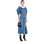 ALEXANDER MCQUEEN WOMENS THE JEWELLED HOBO MINI BAG IN BLACK