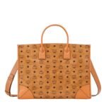 MCM X- LARGE MÜNCHEN TOTE IN VISETOS COGNAC