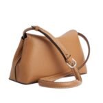 LA GARCONNE T-LOCK CLUTCH — TAN